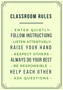 Classroom rules | An Nasihah Publications