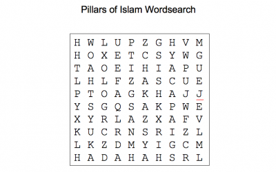 C1 Pillars of Islam Wordsearch