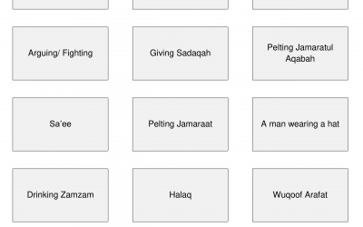 Hajj Colour Coding Activity