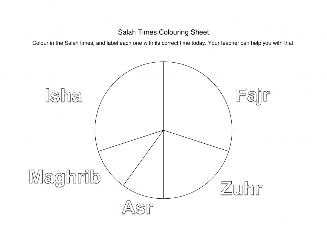 salah times colouring sheet an nasihah publications
