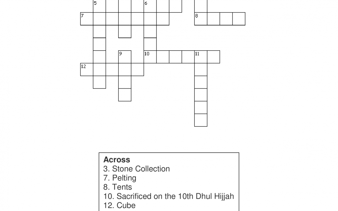 Hajj Crossword