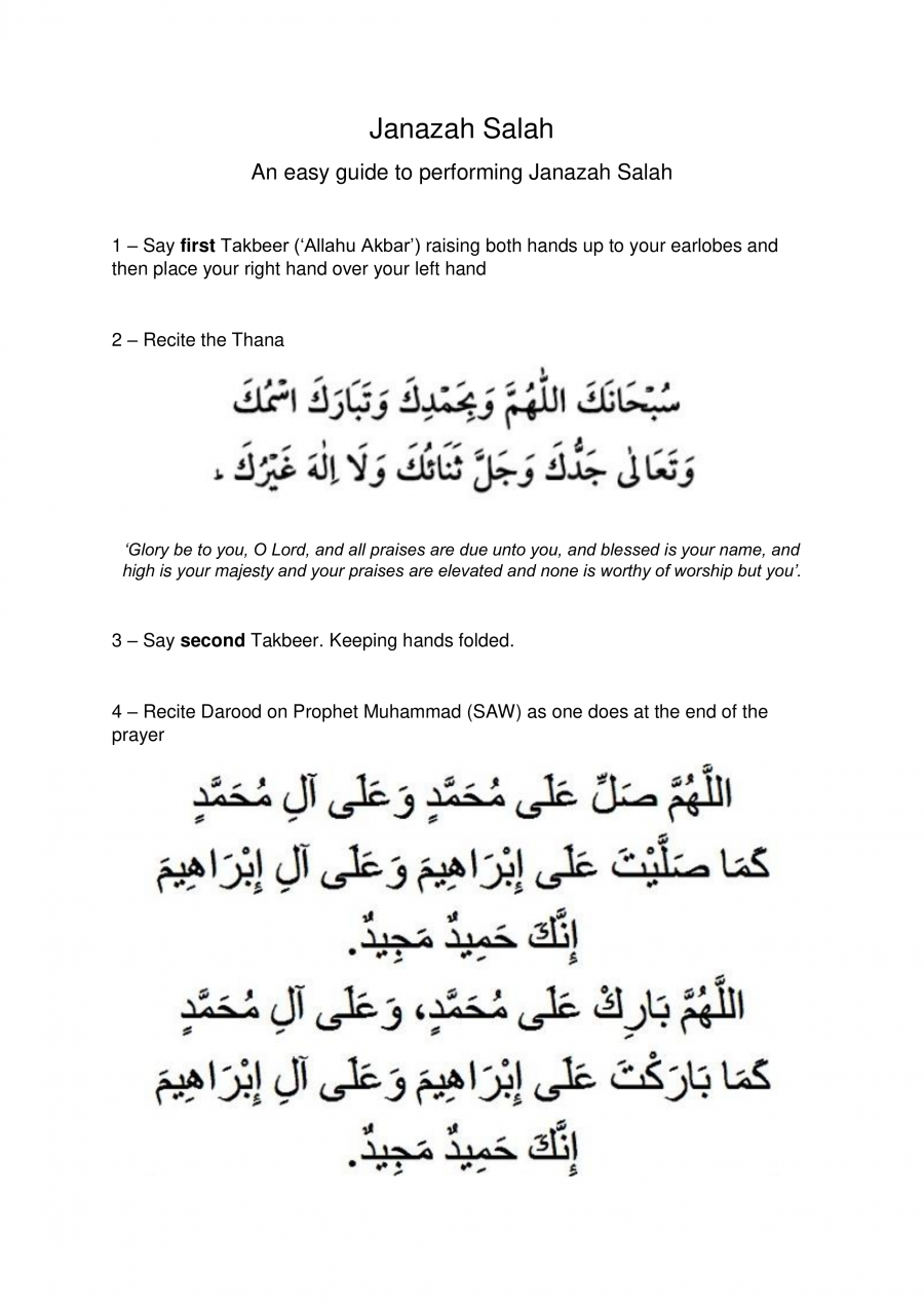 How to perform Janazah Salah An Nasihah Publications How to perform Janazah Salah An Nasihah Publications