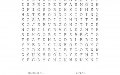 Fasting- Wordsearch