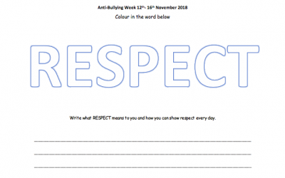 Respect Colouring Sheet