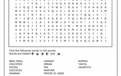 Isa (AS) Wordsearch