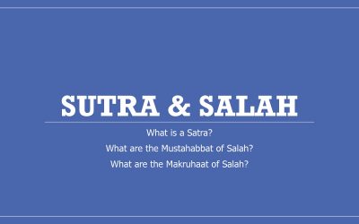 Sutra and Salah