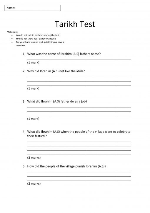 Book 3 Tarikh Assessment An Nasihah Publications