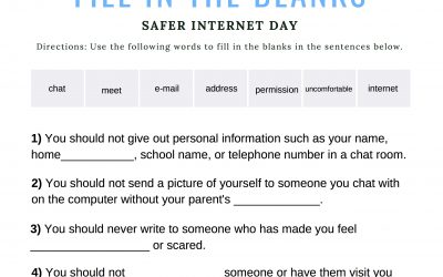 Safer Internet Day Fill in the Blanks