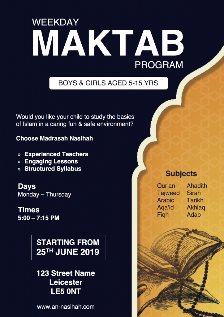 maktab-opening-poster-an-nasihah-publications