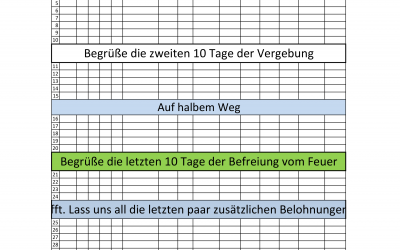 Meine Ramadan Checkliste – German