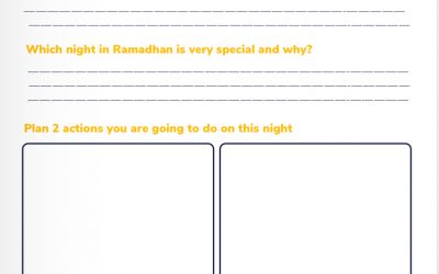 Ramadhan worksheet