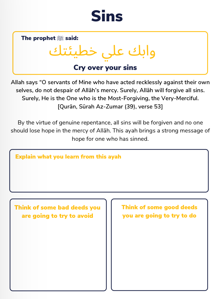 worksheet-based-on-hadith-about-sins-an-nasihah-publications