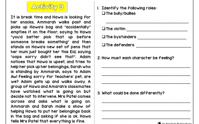 Anti Bullying Case Study and Scenario Development