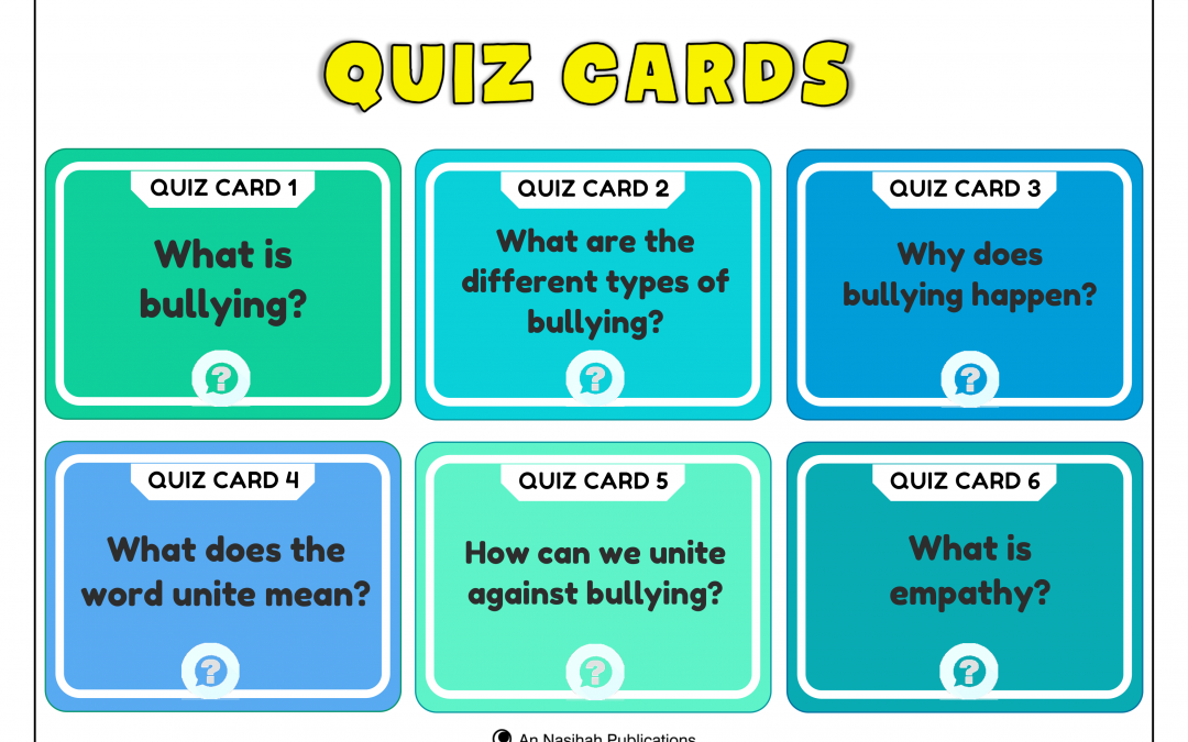 Anti Bullying 2020 – Quiz Cards