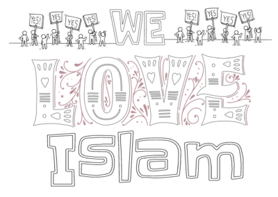 We Love Islam Colouring Book