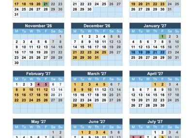 Term Dates Template